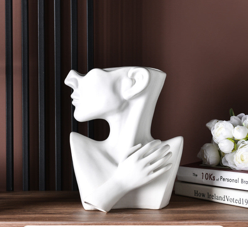 Portrait Vase Human Head Flower Vases