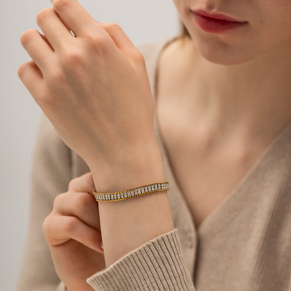 White Zircon Bracelet